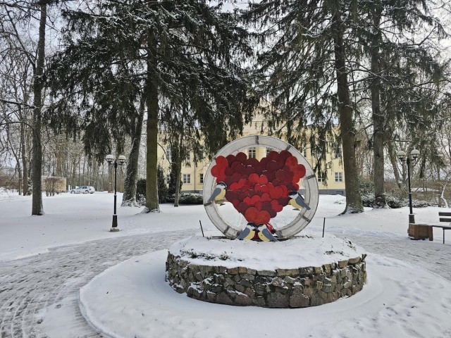 Vārkavas pils ziemā